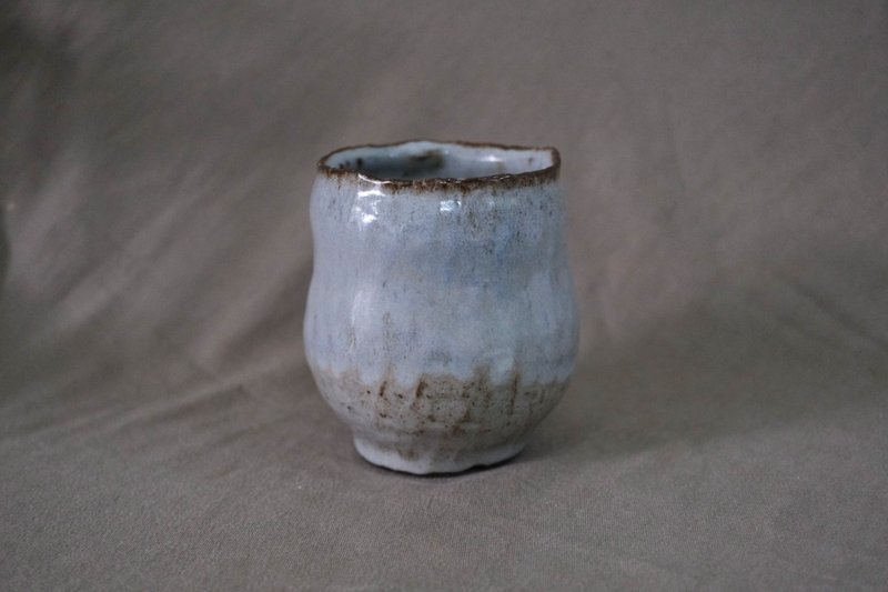 淡蓝- 手捏盆器- 1 - 植栽/盆栽 - 陶 