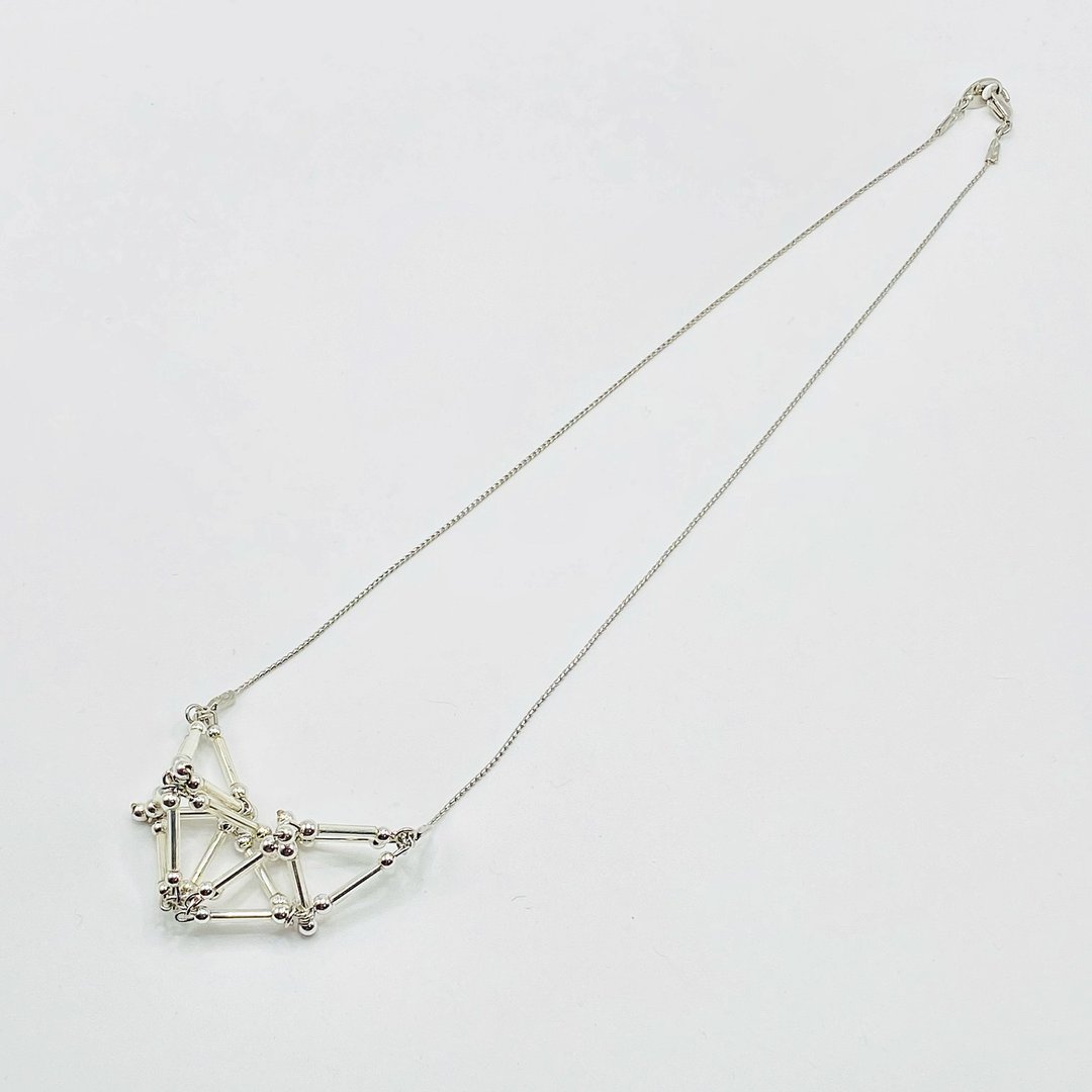 3D Heart(small)NECKLACE 【Silver】 - 项链 - 玻璃 银色