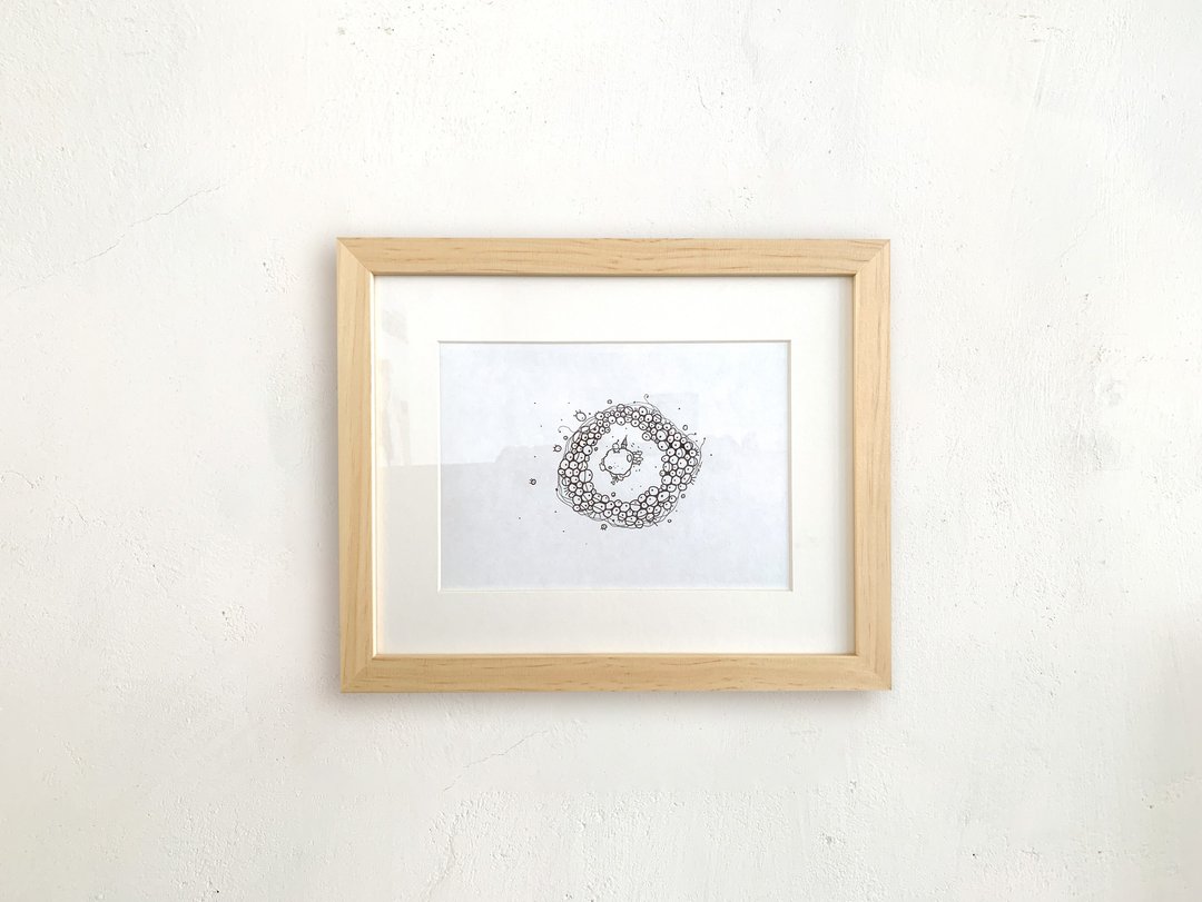 原创插画 - 艺术微喷 | 耳语 30-16 - 海报/装饰画/版画 - 纸 白色