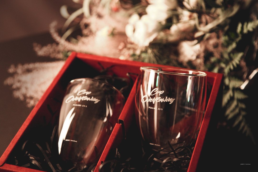 福杯满溢 双层玻璃杯 玻璃杯 福音礼品  2入组 - 玻璃杯 - 玻璃 透明