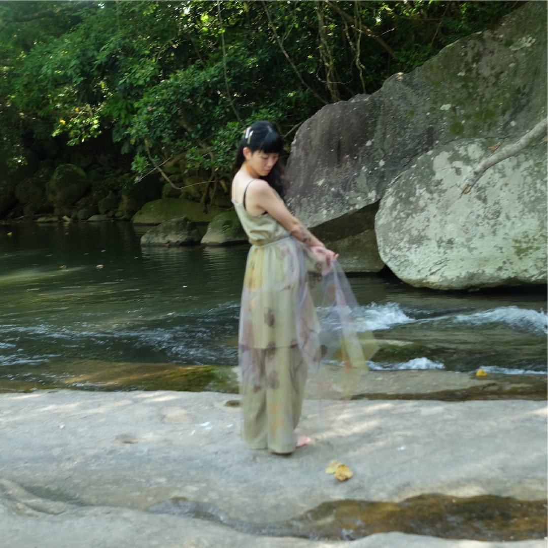 芯一  |  白茶 - 女装背心 - 棉 卡其色