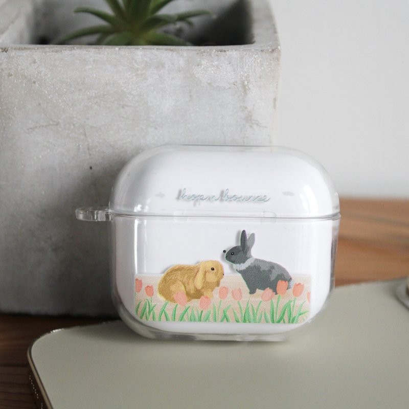 兔兔 透明 AirPods 保护套(硬壳/软壳可选) - 耳机收纳 - 塑料 透明