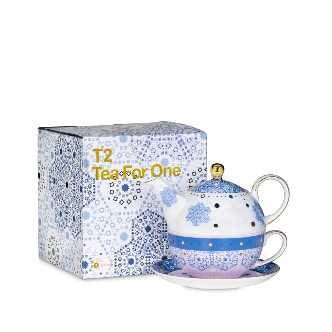 【T2 tea】魔幻摩洛哥系列_单人杯壶套组 (紫丁香) - 茶具/茶杯 - 瓷 