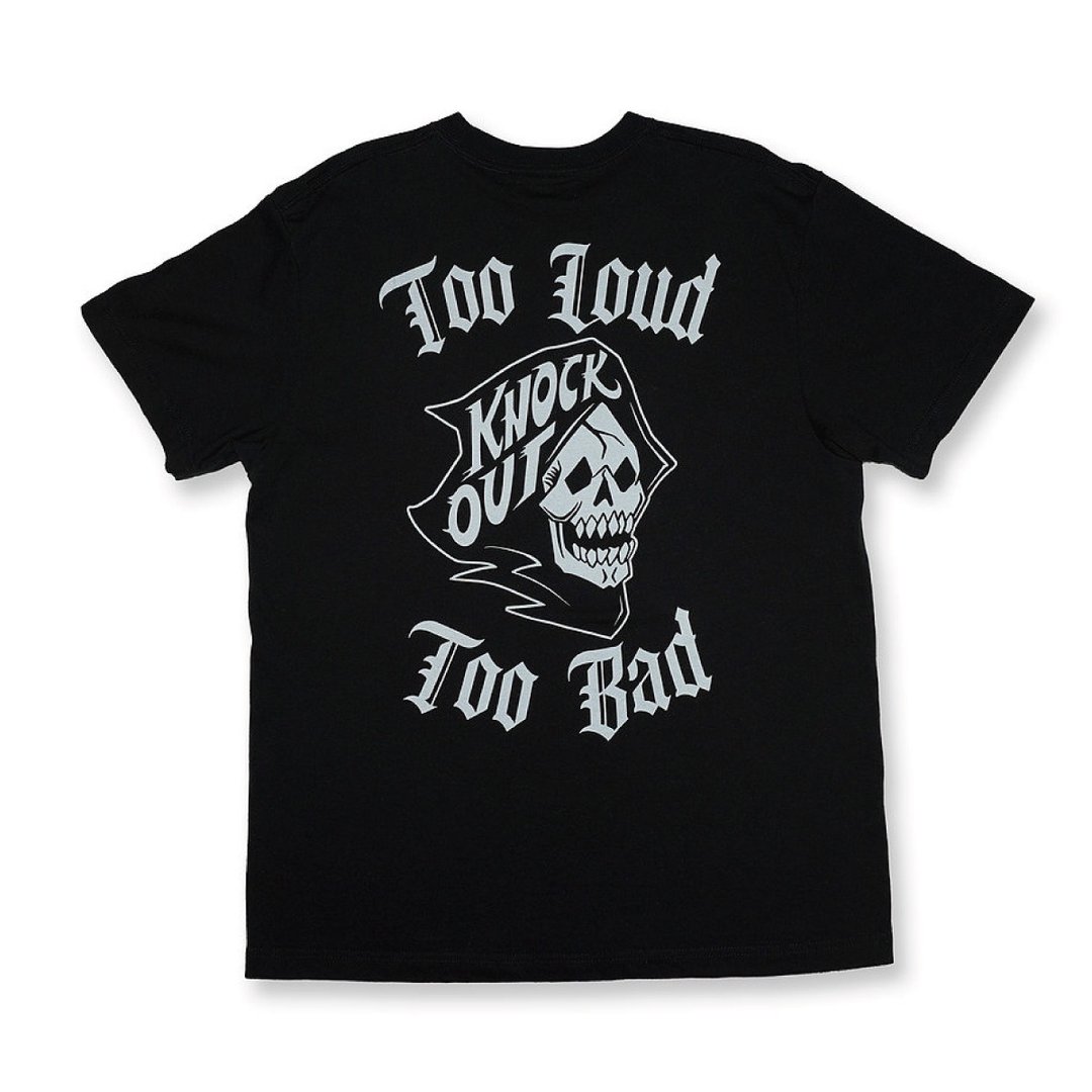 【Knock Out】DEATH T-Shirt Black - 男装上衣/T 恤 - 棉 