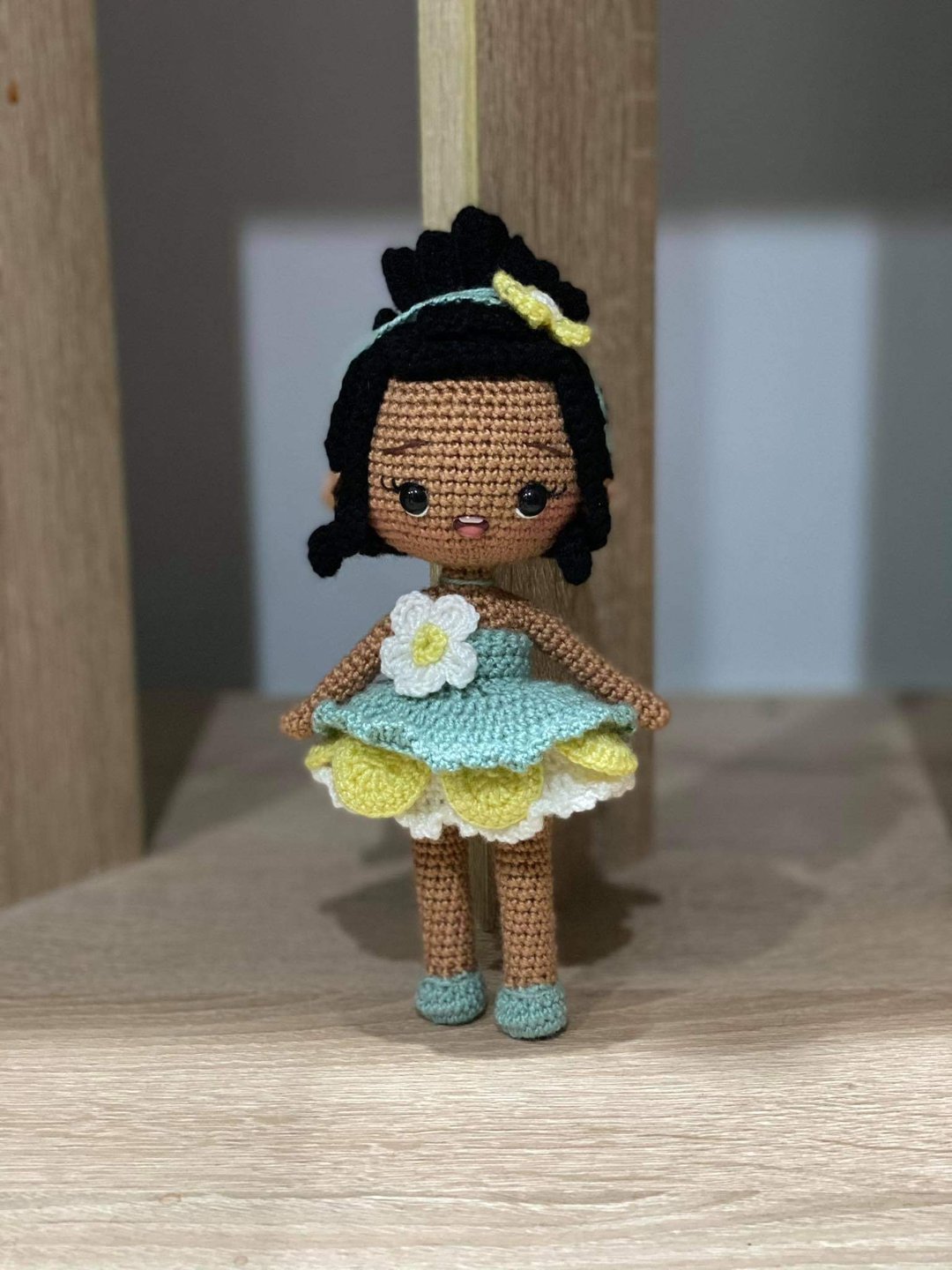 crochet doll , tiana princess , princess doll, princessandthefrog , amigurumi - 玩偶/公仔 - 其他材质 多色