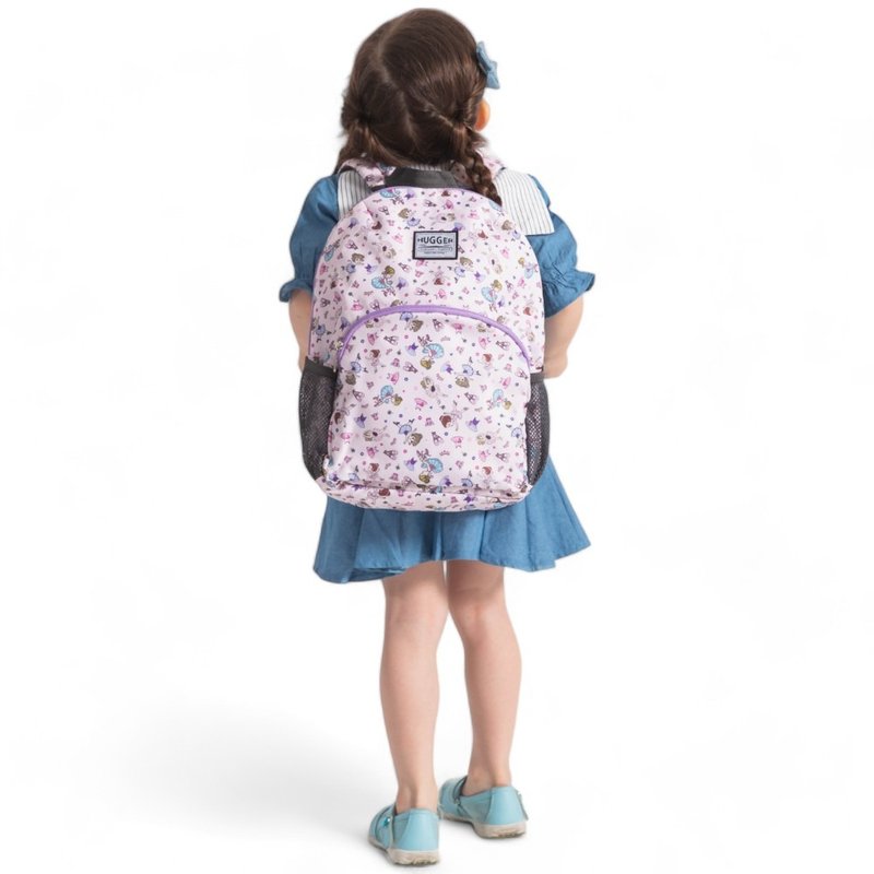 HUGGER儿童背包-A4大小/5-8Y (芭蕾舞女孩/舞鞋/公主/皇冠 - 背包/袋子 - 尼龙 粉红色