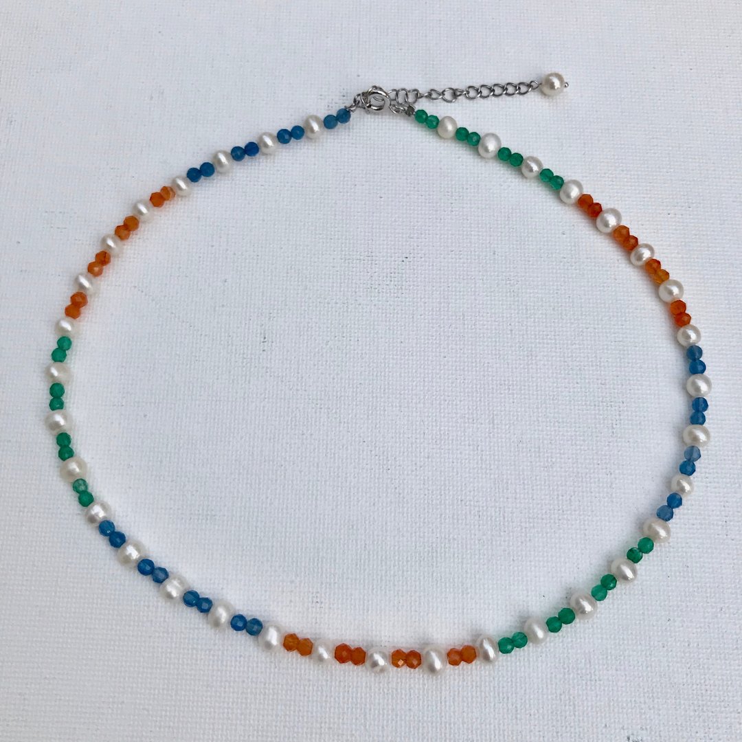 KARAFURU Multicolor Necklace (2) - 项链 - 半宝石 多色