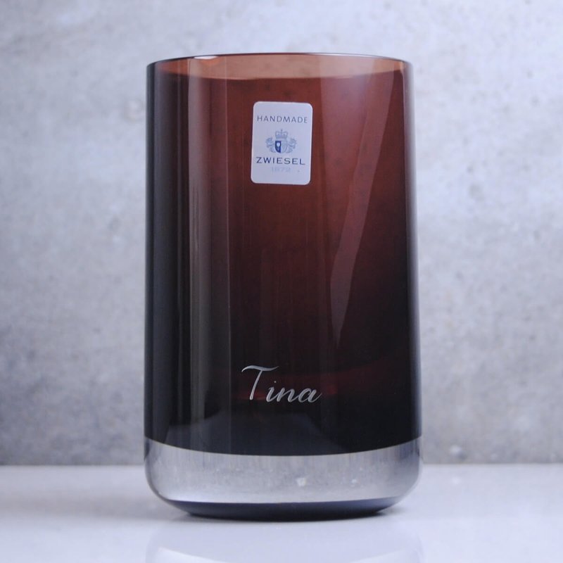 (限量1件) 358cc【德国蔡司 Zwiesel 1872】SCITA褐晶手工杯 - 酒杯/酒器 - 玻璃 咖啡色