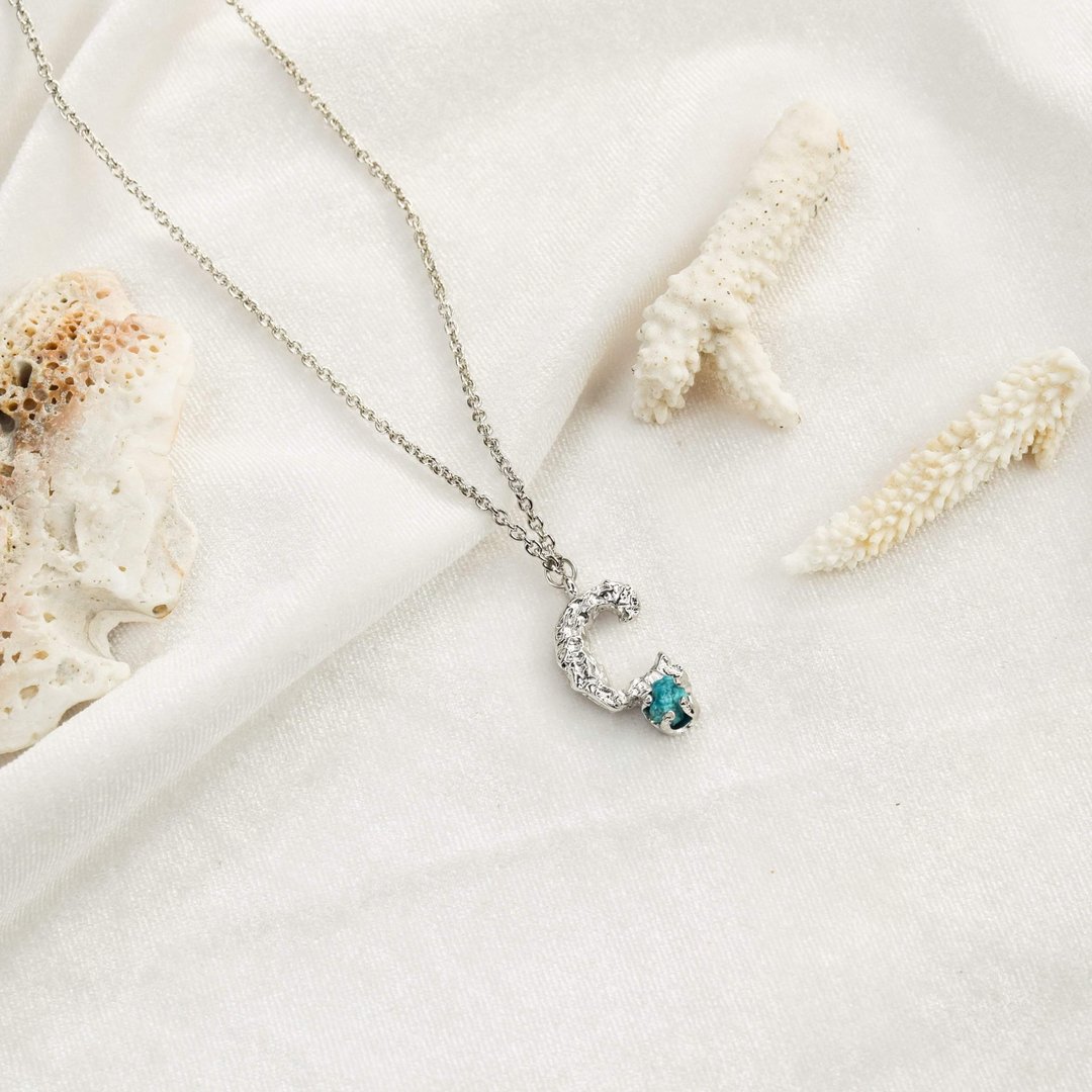 Alphabet pendant C letter - 项链 - 铜/黄铜 
