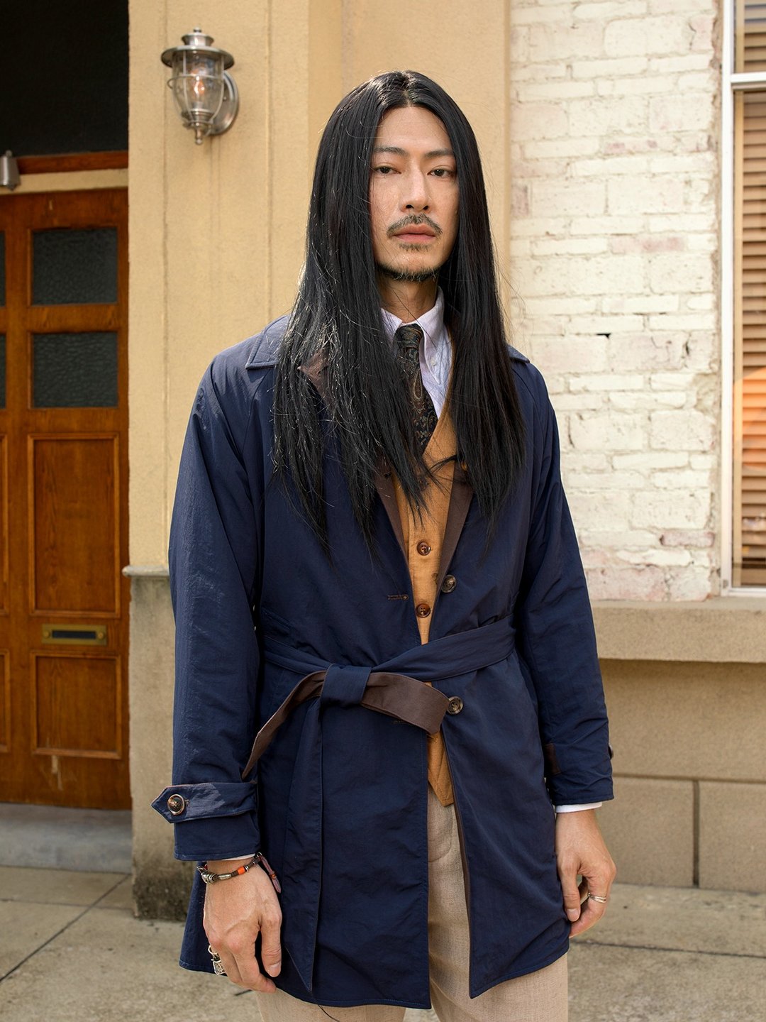 SOARIN英伦复古双面巴尔马肯外套(2432DY28) - 男装外套 - 棉 咖啡色