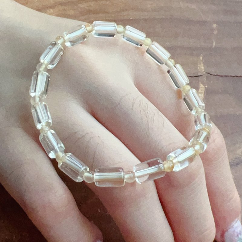 【浪漫相遇】巴西产5A顶级全美天然白水晶手链/水晶手链 |送礼 - 手链/手环 - 水晶 透明