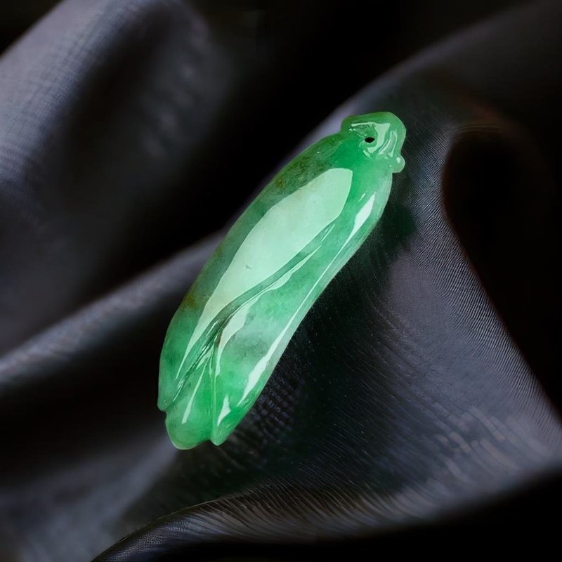 正阳绿翡翠巧雕含苞待放 | 天然缅甸玉翡翠A货 | 送礼 - 其他 - 玉石 绿色