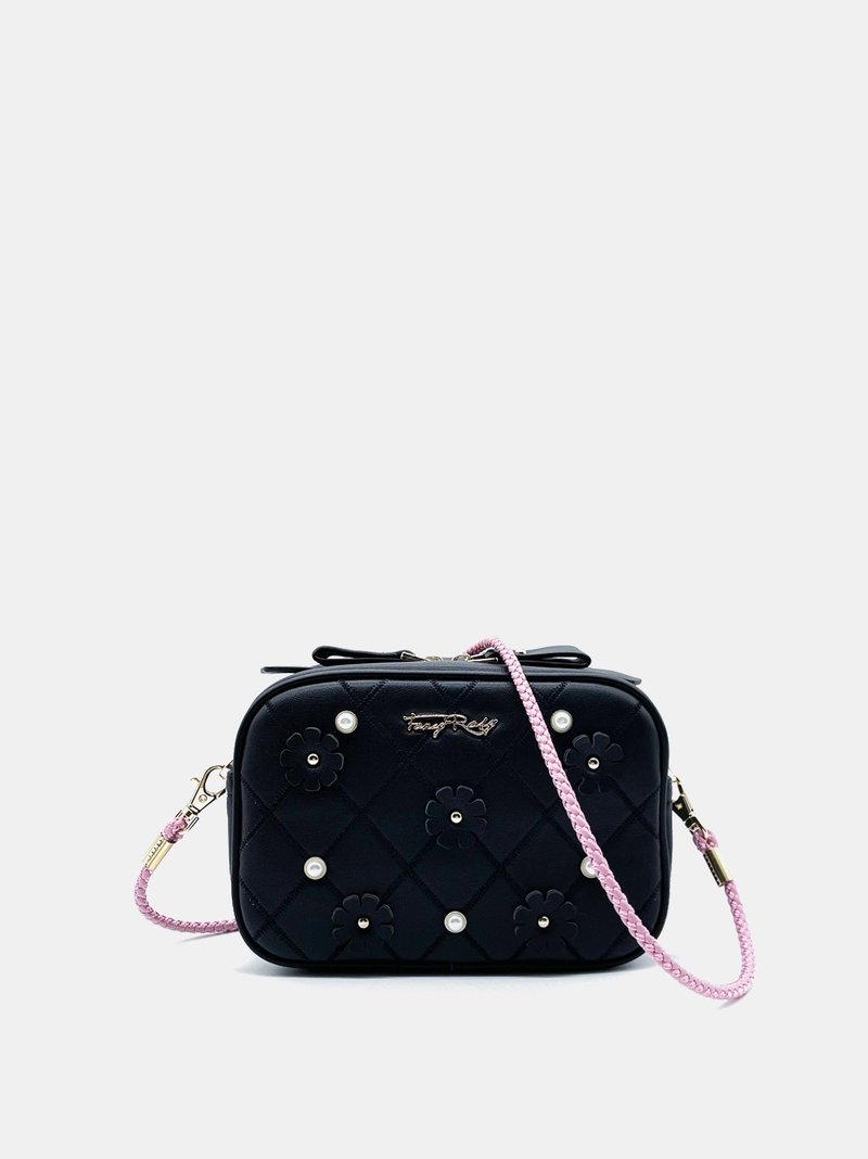 糖果色系织绳相机袋 - 侧背包/斜挎包 - 其他材质 黑色