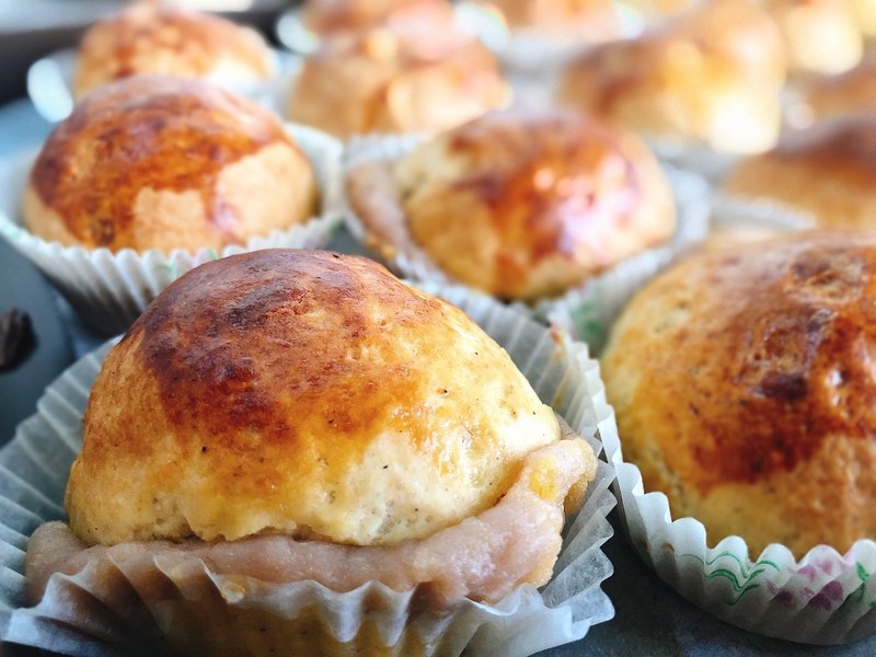 -凤茶人人气中秋司康月饼-金沙芋泥&红豆麻糬&小月饼口味6入组 - 蛋糕/甜点 - 新鲜食材 