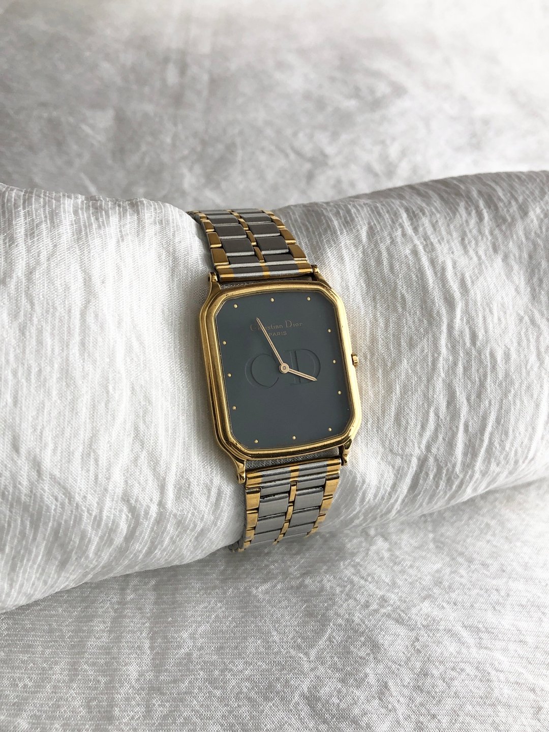 【 日本直送 名牌中古包 】Christian Dior 手表 镀金×不锈钢 瑞士石英机芯 41.12.01 6gfb2c - 女表 - 不锈钢 银色