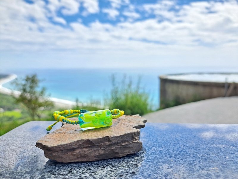 柚子林琉璃 - 比西里岸的黄昏 - 琉璃手环 - 手链/手环 - 琉璃 多色