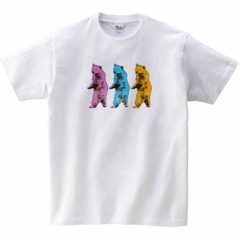 Kids T-shirt / hamburger Penguin - 童装上衣 - 棉 白色
