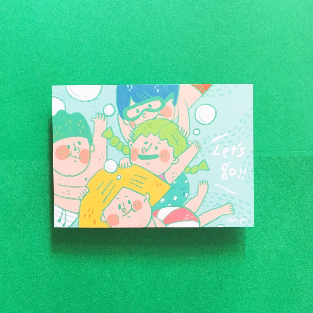 (3) Let's go! / 明信片 - 卡片/明信片 - 纸 多色