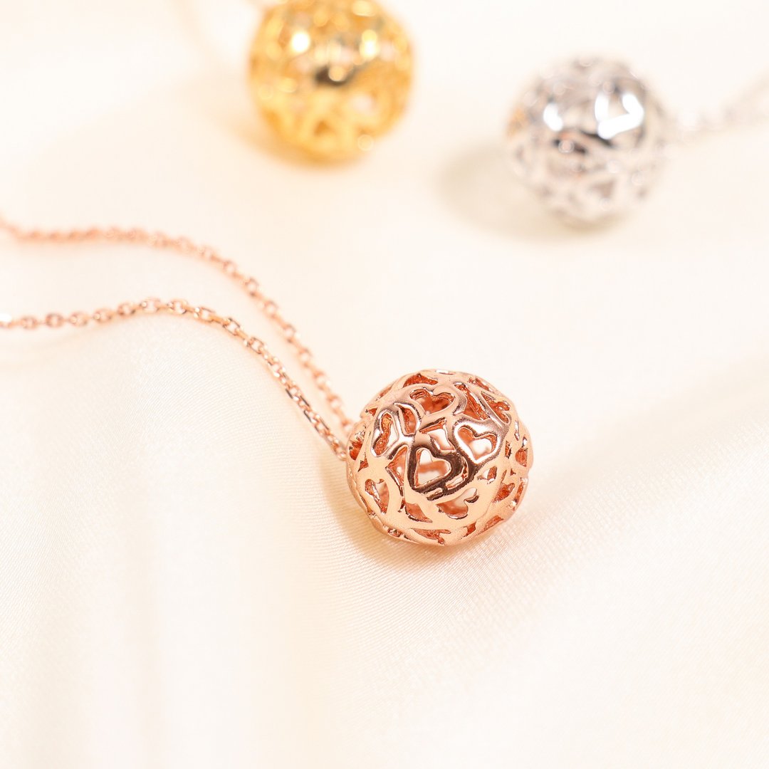 【客订链长45+7cm】La Planète du Coeur 爱心项链 小王子系列 - 锁骨链 - 玫瑰金 金色