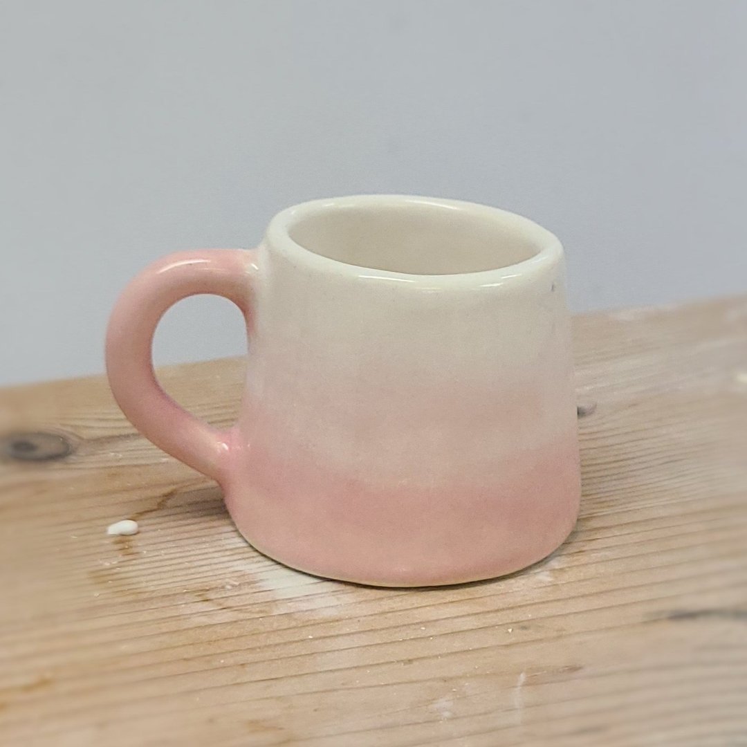 粉红富士山浓缩咖啡杯 - 咖啡杯/马克杯 - 陶 粉红色