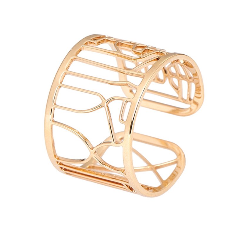 最后一件 故宫五福五代堂宝印章戒指-黄金镀膜 好运手环 - 戒指 - 不锈钢 金色