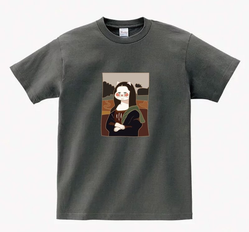 腿库力量_台湾原创设计T恤_中性版_蒙娜丽莎麻糬 - 男装上衣/T 恤 - 棉．麻 多色