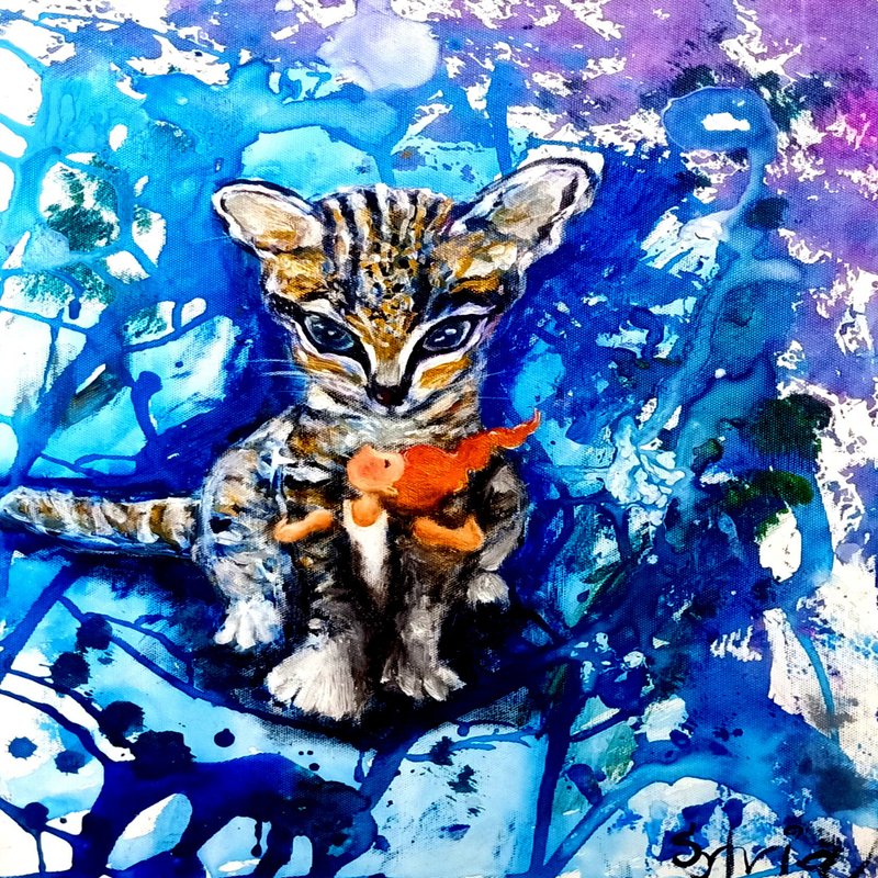 压克力-石虎 - 海报/装饰画/版画 - 棉 