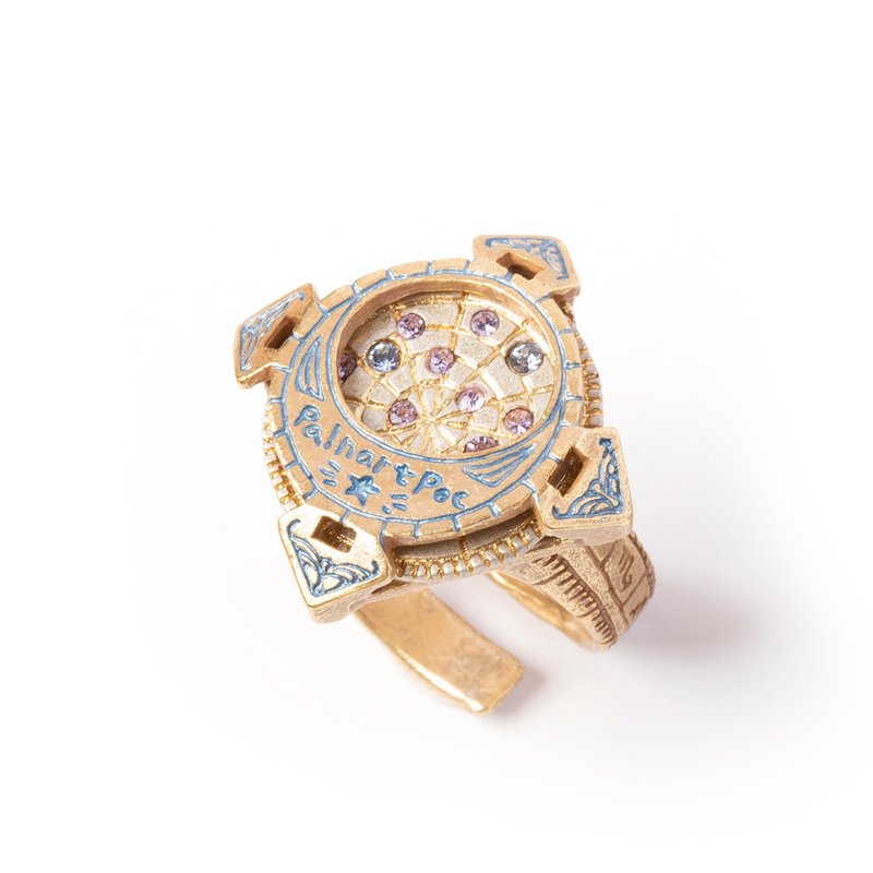 星座早見盤リング(GD) Star Chart RN214GD - 戒指 - 其他金属 金色