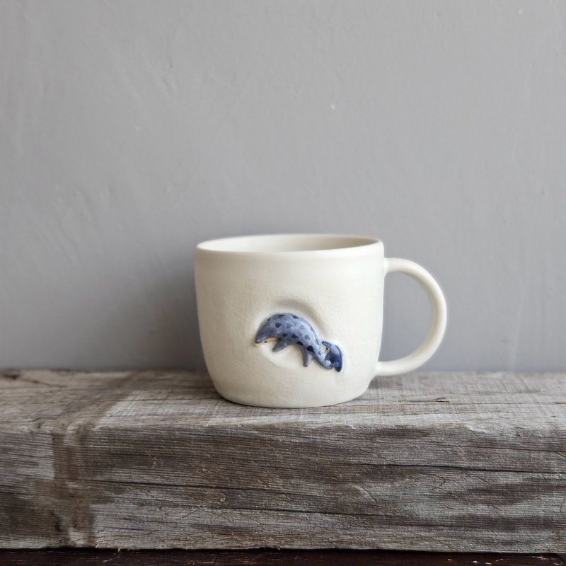 穿山甲妈咪宝贝 窝窝杯 - 咖啡杯/马克杯 - 陶 白色