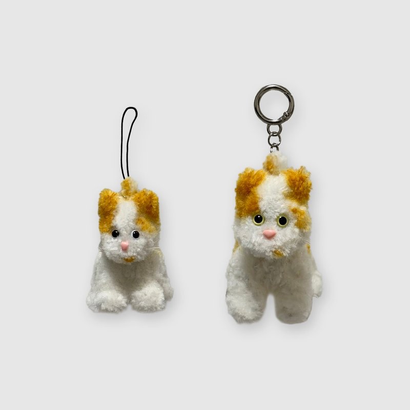 t. 起司虎斑猫钥匙圈 - 钥匙链/钥匙包 - 压克力 灰色