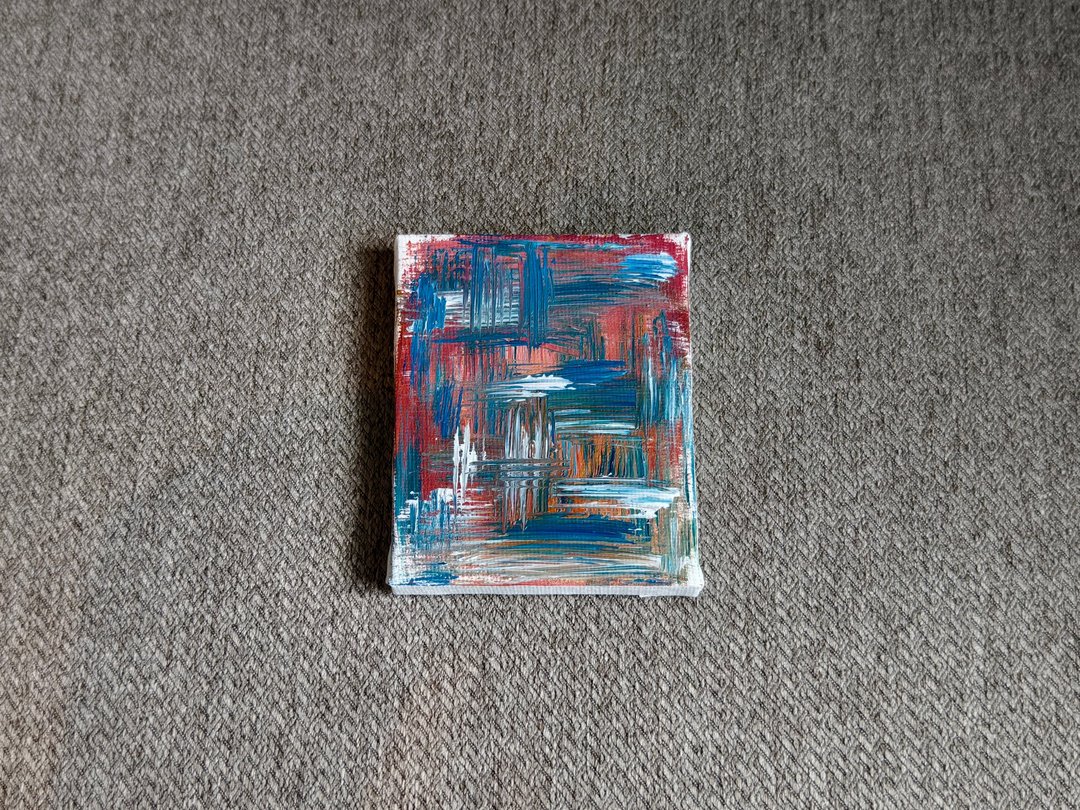 无框画/压克力水彩画/装饰画/刷痕画/抽象画/迷你挂画 - 海报/装饰画/版画 - 棉 