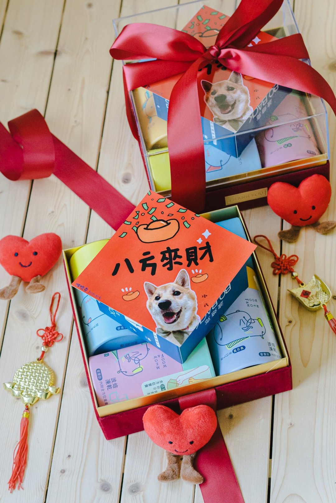 【BO BACK】波焙克 宠物礼盒 猫狗零食 新年礼盒 - 零食/点心 - 其他材质 