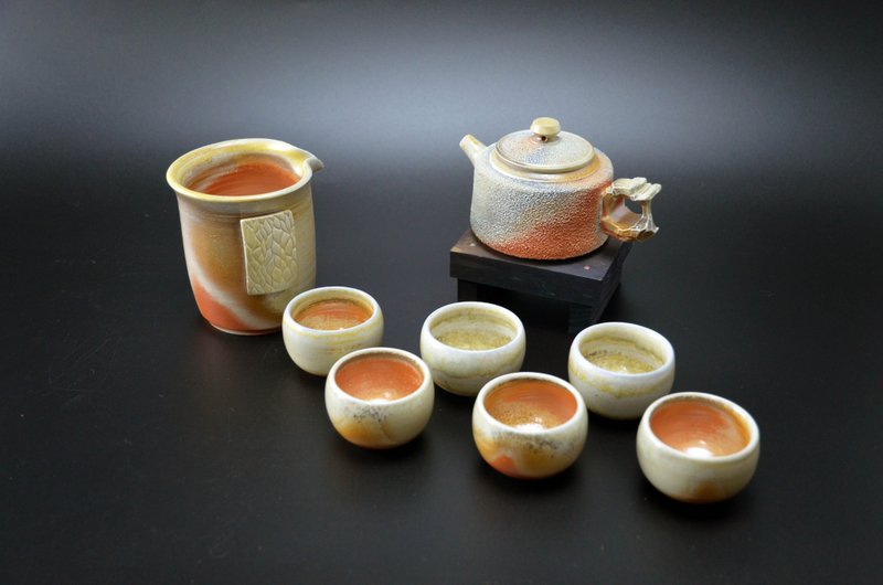 【瓷壶系列】柴烧正把冰烟壶茶组 - 花瓶/陶器 - 陶 