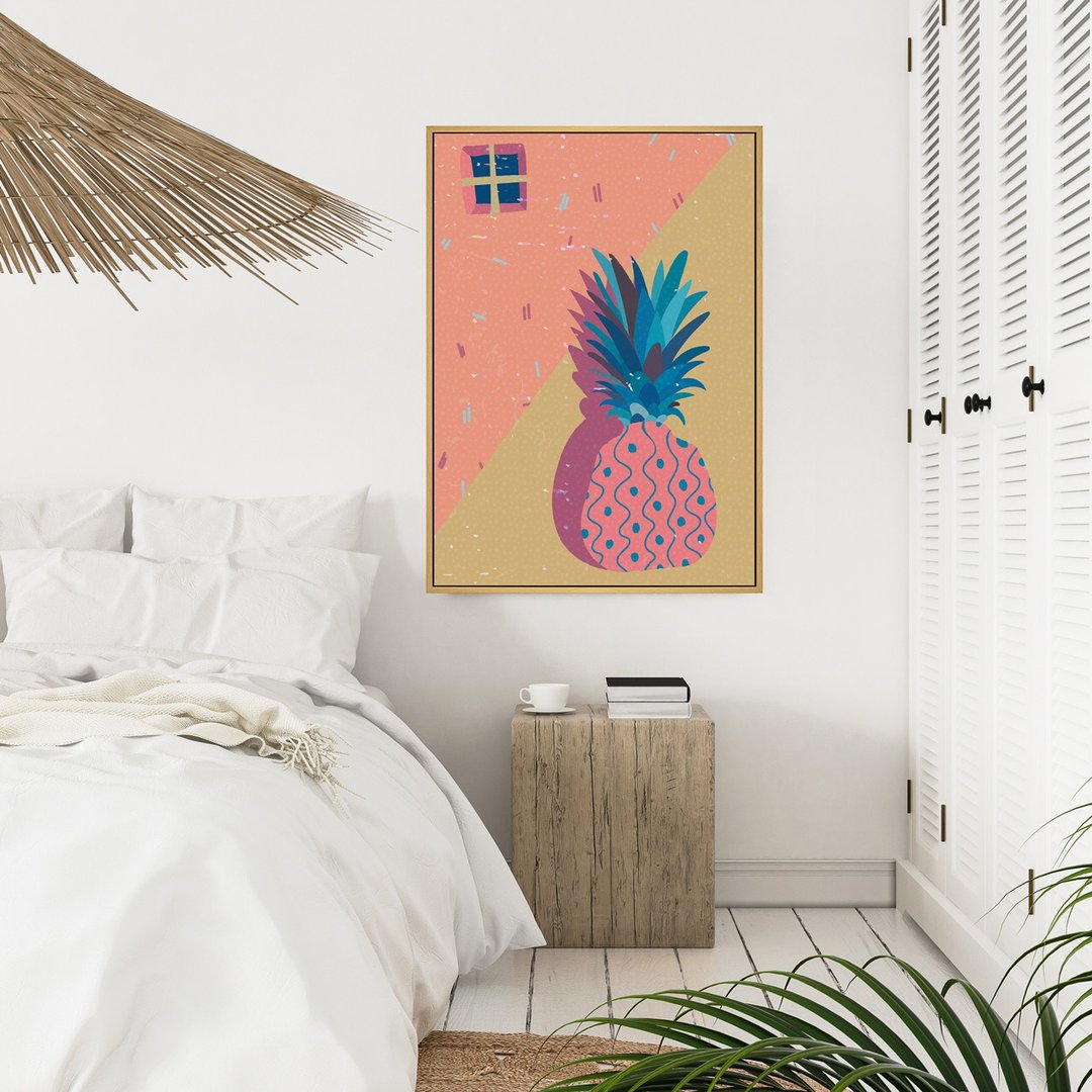 夏日几何II - 凤梨居家布置/可爱插画风房间挂画/夏日风格装饰 - 海报/装饰画/版画 - 棉．麻 多色