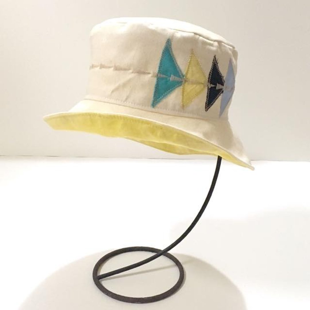 A blue sky going out baby hat - 满月礼盒 - 棉 黄色