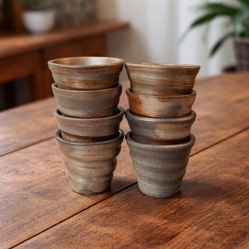 柴烧古朴小杯 / 70cc / 小平凡手作 - 茶具/茶杯 - 陶 