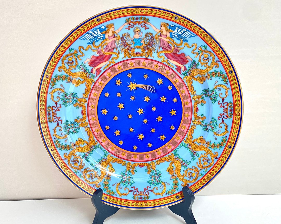 Gianni Versace Rosenthal 圣诞盘 1997 Navité |瓷壁板 - 其他 - 瓷 多色