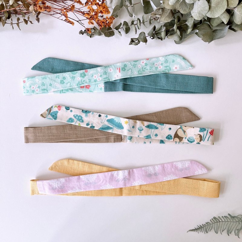 岛森家 / 细版发带 / 清爽 - 发饰 - 棉．麻 多色