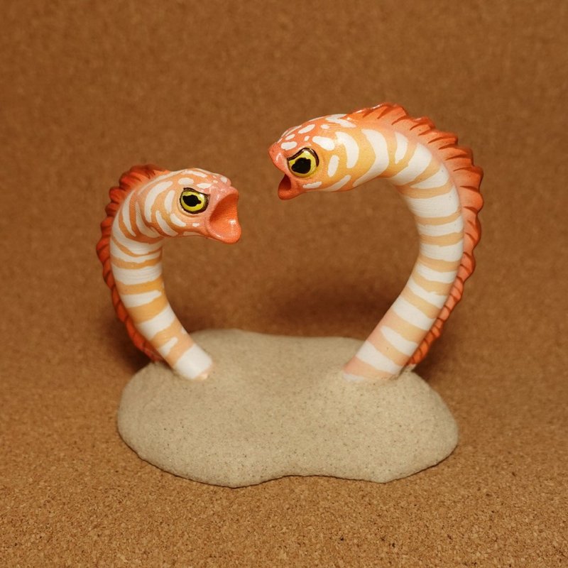 Sculptimal 花鳗三兄弟系列【花园鳗】摆设 - 摆饰 - 塑料 粉红色