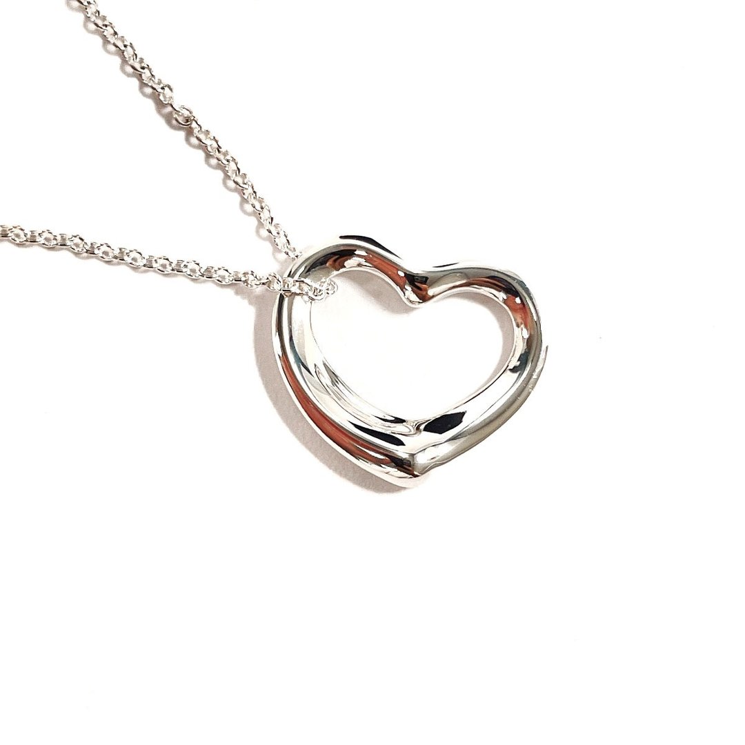 【日本直送 二手美品】蒂芙尼 TIFFANY&Co. 项链 经典心形 艾尔莎·佩瑞蒂 925 纯银 - 项链 - 纯银 银色