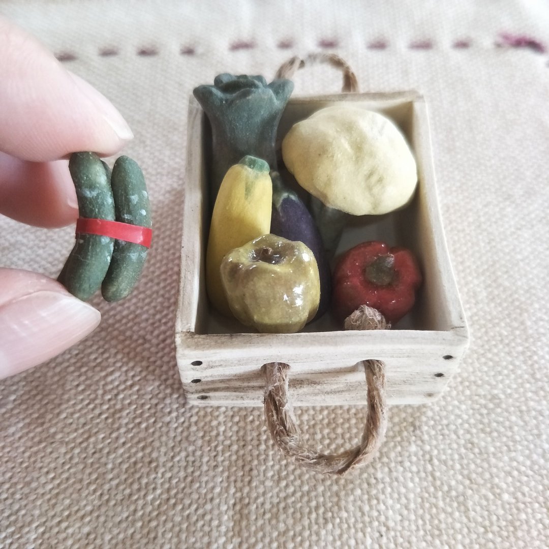 迷你菜摊系列-健康蔬果篮(小) - 摆饰 - 陶 