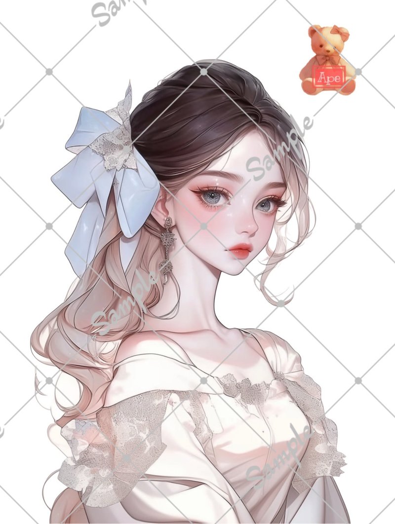 原创人物贴纸 装饰贴纸 内含5张 - 贴纸 - 纸 