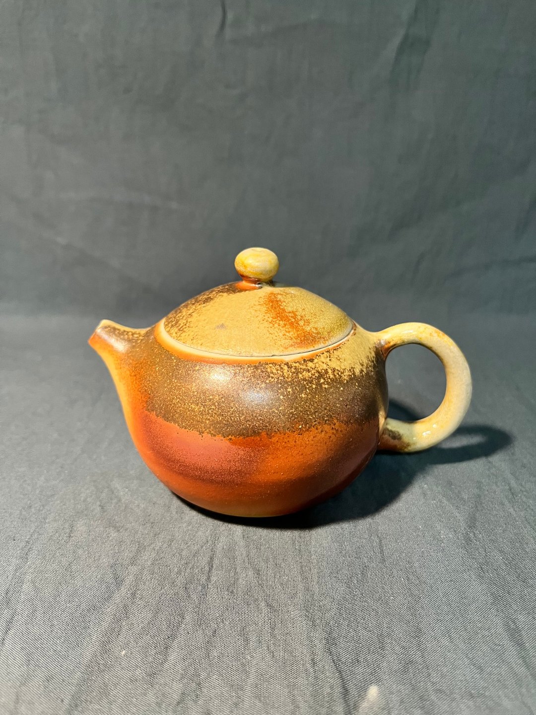 奉春窑-柴烧壶 暖霞 - 茶具/茶杯 - 陶 金色