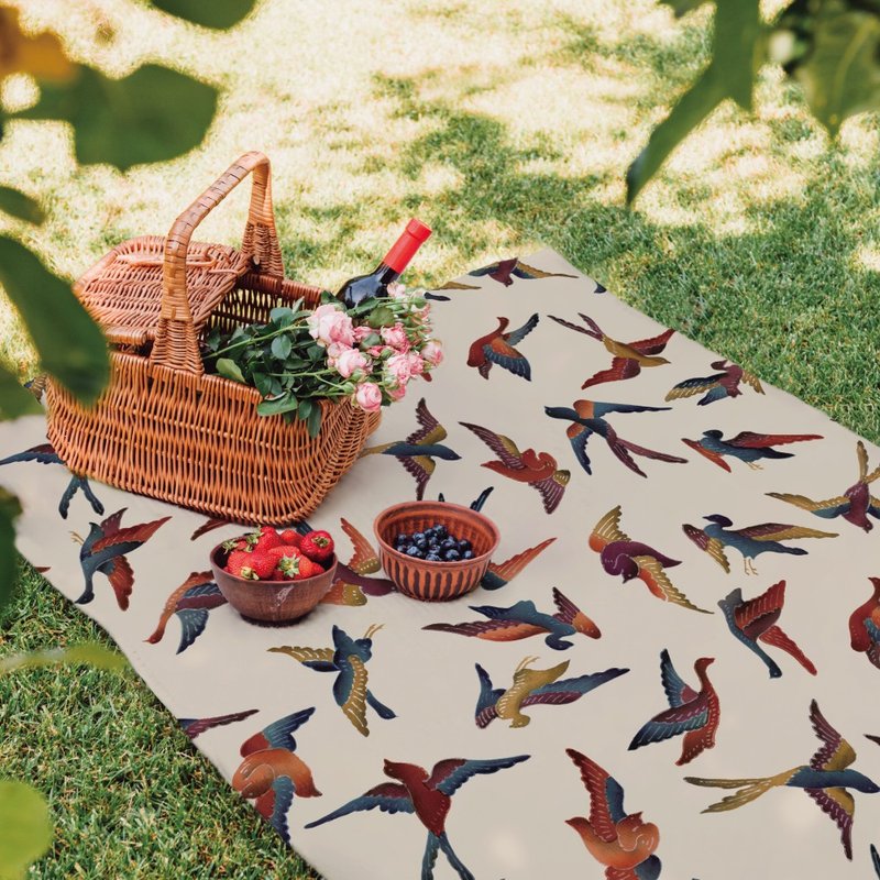【Made in Japan】 Harokka x irohana | maicho Picnic Mat - 野餐垫 - 防水材质 卡其色