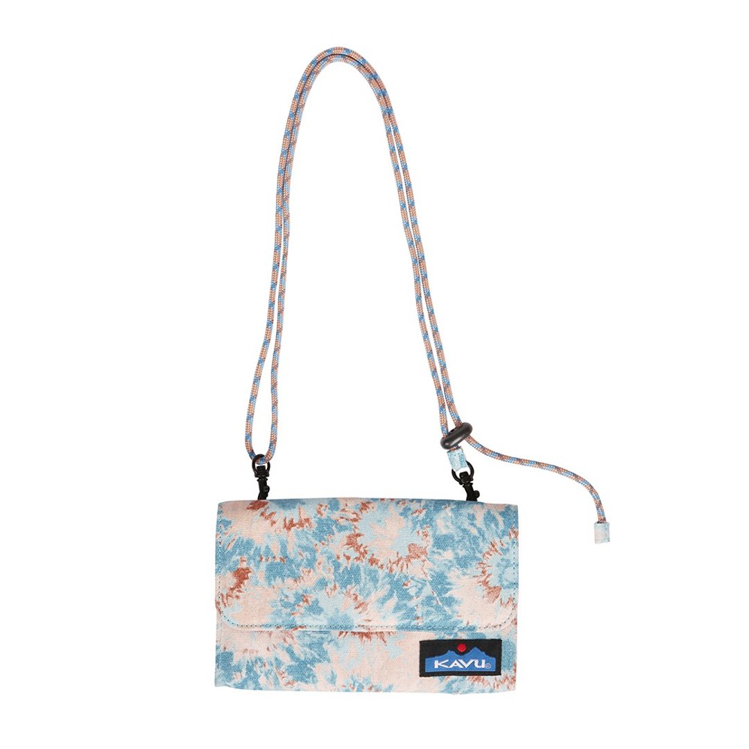 【西雅图 KAVU】Islamorada 休闲斜背长夹 打翻墨水 #9410 - 皮夹/钱包 - 其他材质 多色