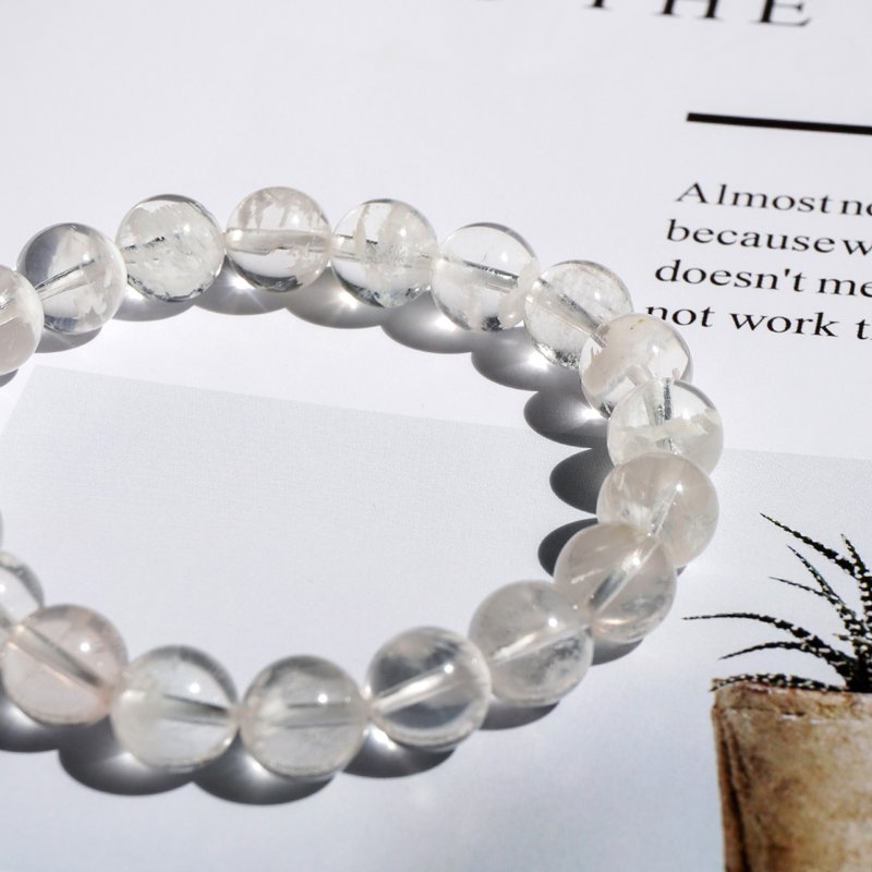 通透 雪花 雪花幽灵 水晶 手链 - 手链/手环 - 水晶 白色