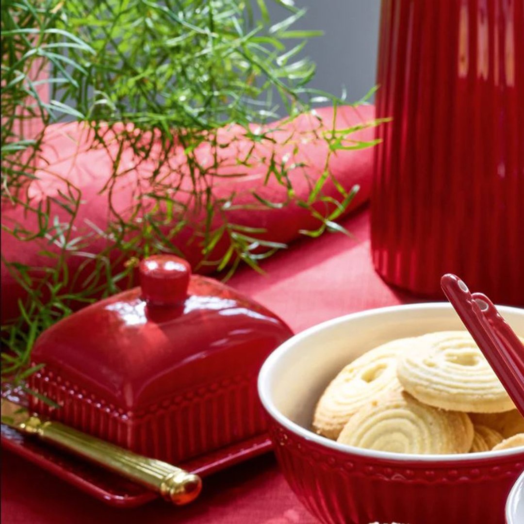 丹麦GreenGate Alice claret red 奶油盅 - 厨房用具 - 瓷 红色