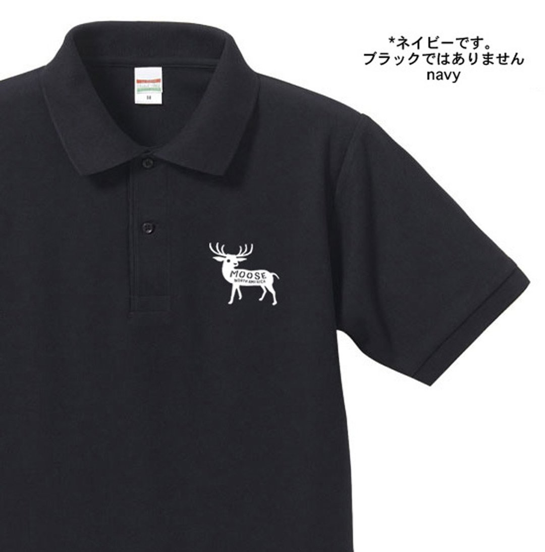 moose 订制款Polo衫 - 女装上衣 - 棉 蓝色