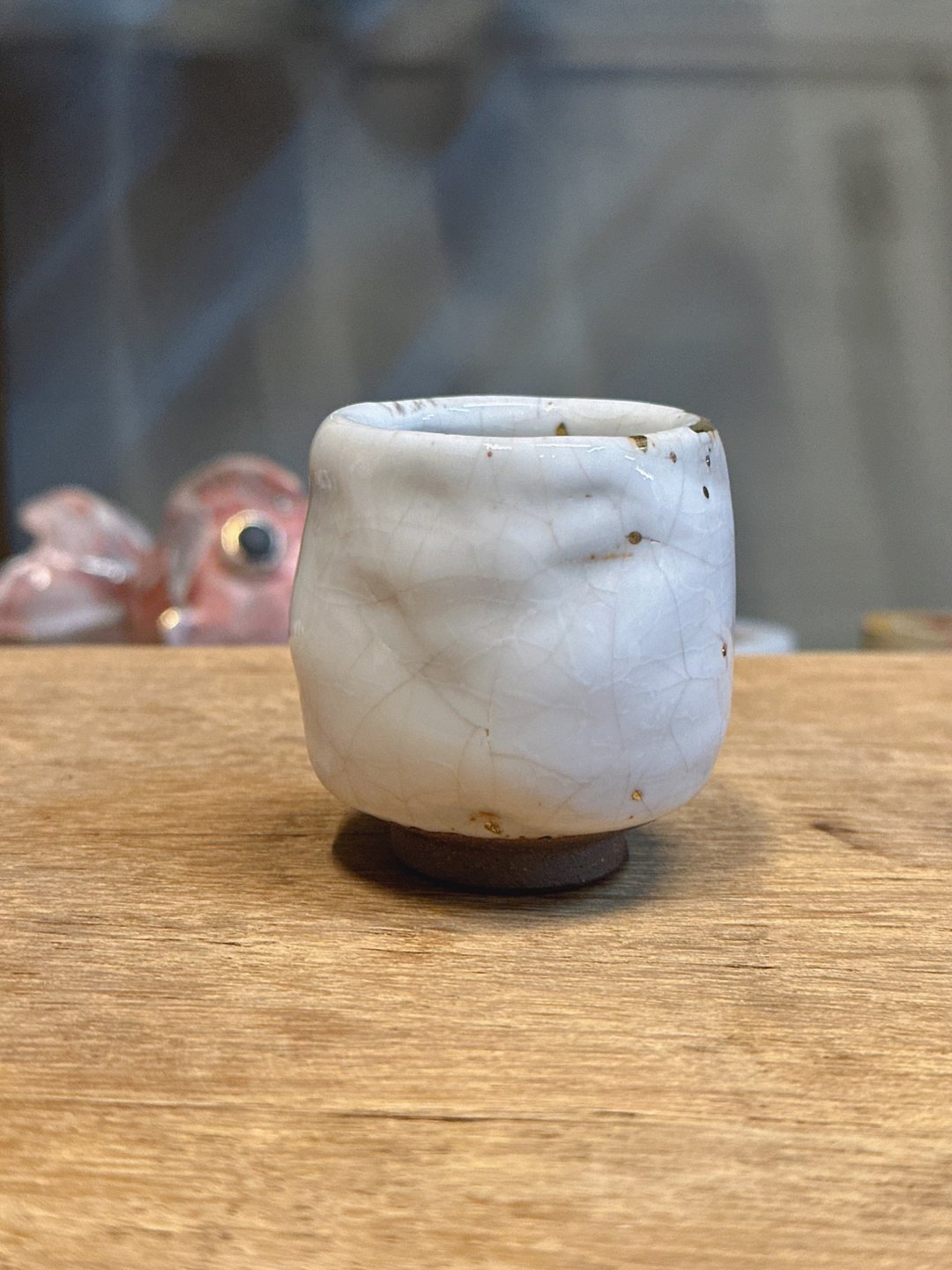 白志野鎏金凝香杯2号-余华宇老师-手工制作-容量约100cc - 茶具/茶杯 - 陶 