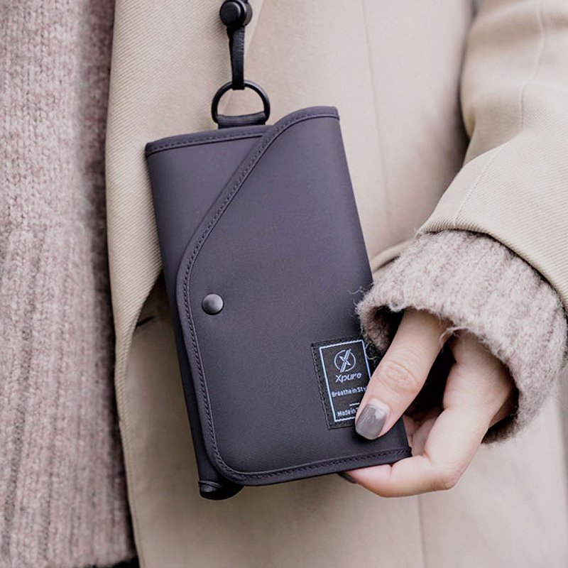 【净对流】口罩缓存随行夹 - 口罩 - 尼龙 黑色